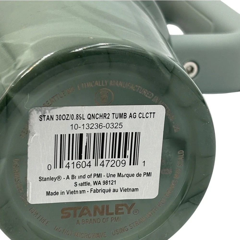 Stanley 30oz H2.0 FlowState Quencher Tumbler Agate Calacatta Green Marble - Picture 6 of 7